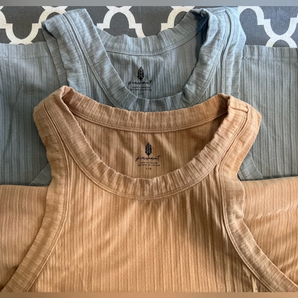 FP Movement by Free People Blissed Out Racerback Ribbed Tanks - Picture 2 of 9